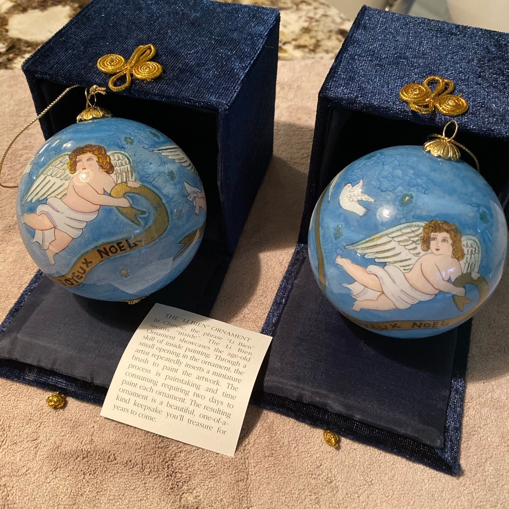 2 Li Bien Vintage Ornaments ‘01 Price is for BOTH